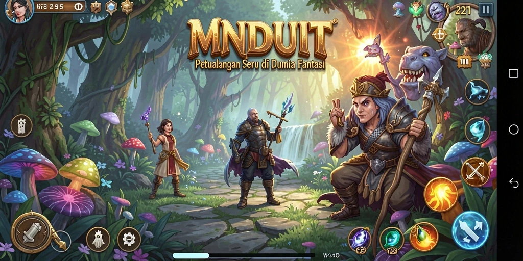 Gameplay seru dan menantang di dunia fantasi MNDUIT.