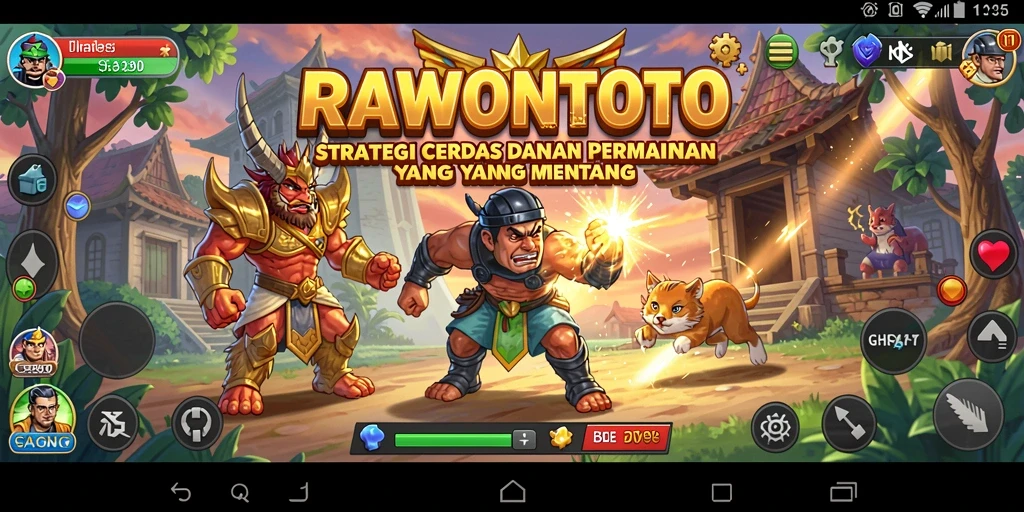Tampilan gameplay strategis yang mendebarkan di RAWONTOTO.