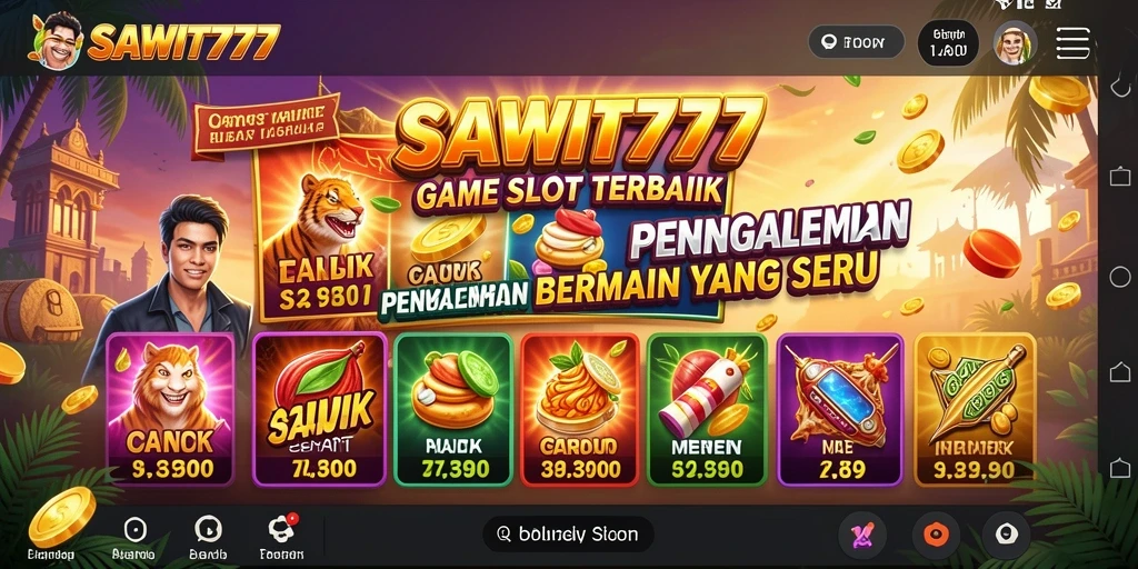 Tampilan gameplay slot SAWIT777 yang menawan dan penuh warna.