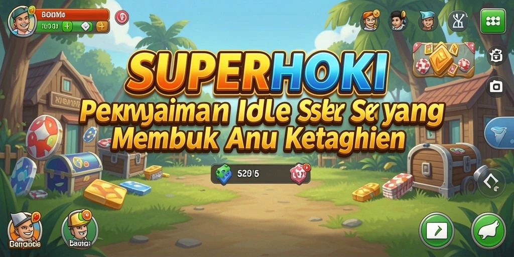 Screenshot utama SUPERHOKI menampilkan gameplay santai yang menarik.